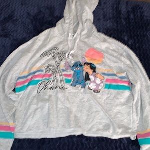 Multi color stitch Disney hoodie .